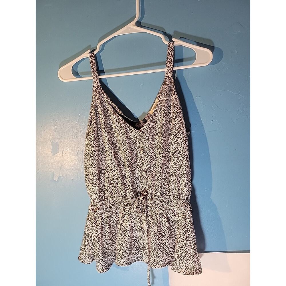 NEW WITH TAGS Sierra Sky Womens Womens Black White Flared Tank Top Size M